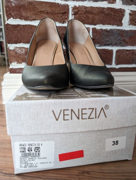 Venezia zielone czółenka, rozmiar 38