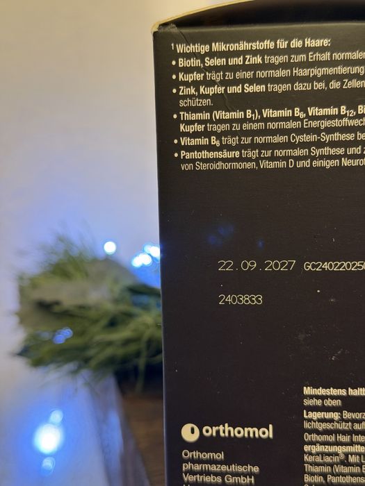 Orthomol Hair Intense 90 днів