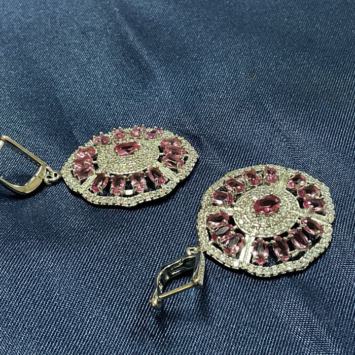 Brincos prata 925 medidas de 5 cm