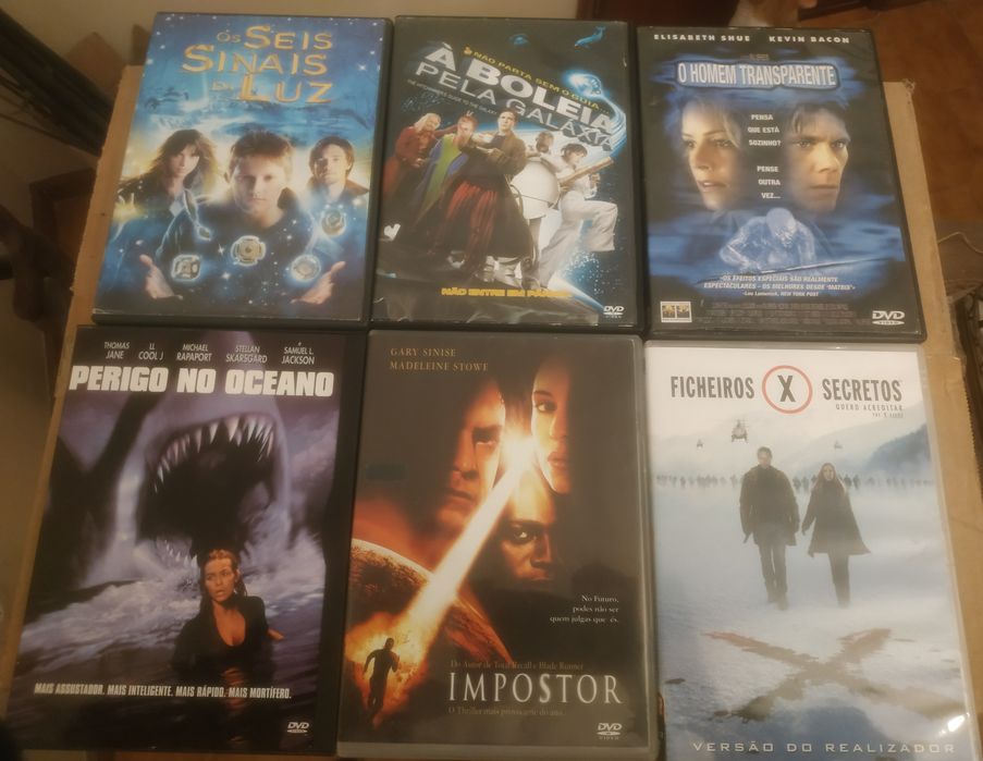 Vários DVDs raros a 3€ cada (Promoção: 4 = 10€)