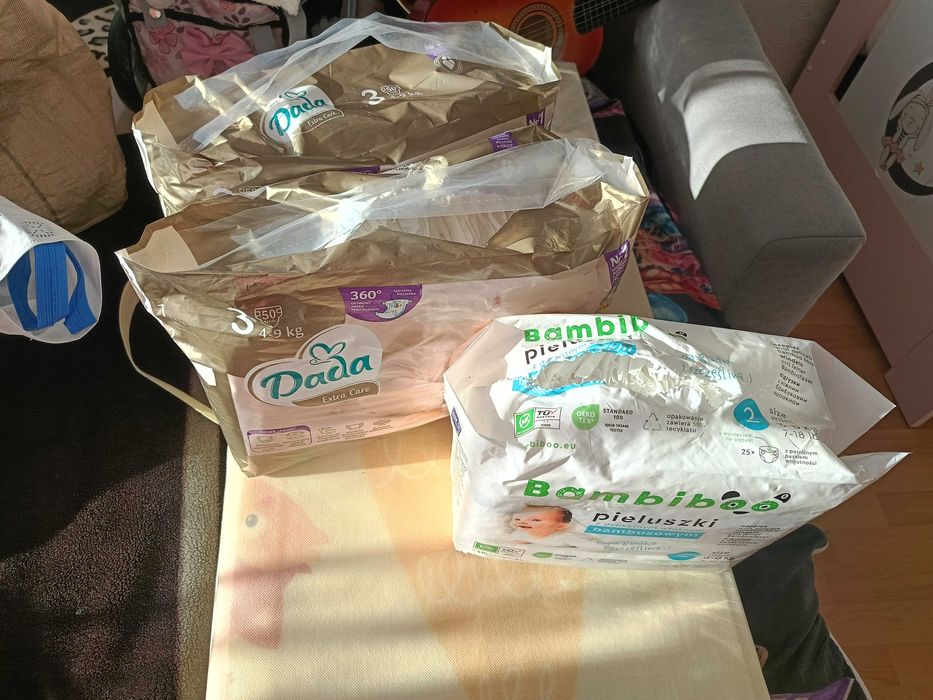 Oddam zamienie pampersy rozmiar 2 i 3