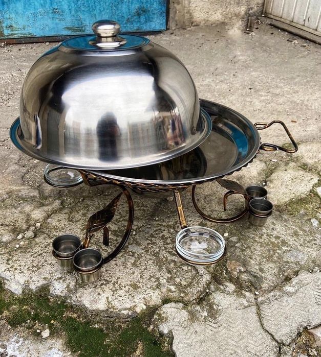 Кований Садж для подачі і підігріву шашлику м‘яса. ЗНИЖКИ на комплекти