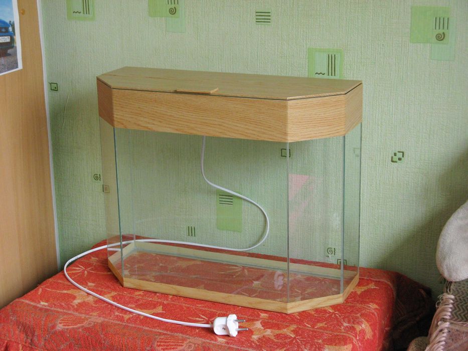 Аквариум на 32 литра с крышкой и подсветкой