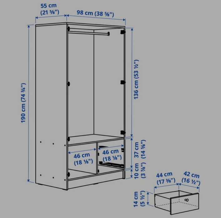 Szafa ikea Vilhatten