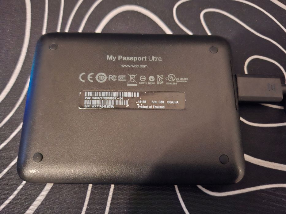 Disco rígido externo portátil WD My Passport Ultra 1 Tb