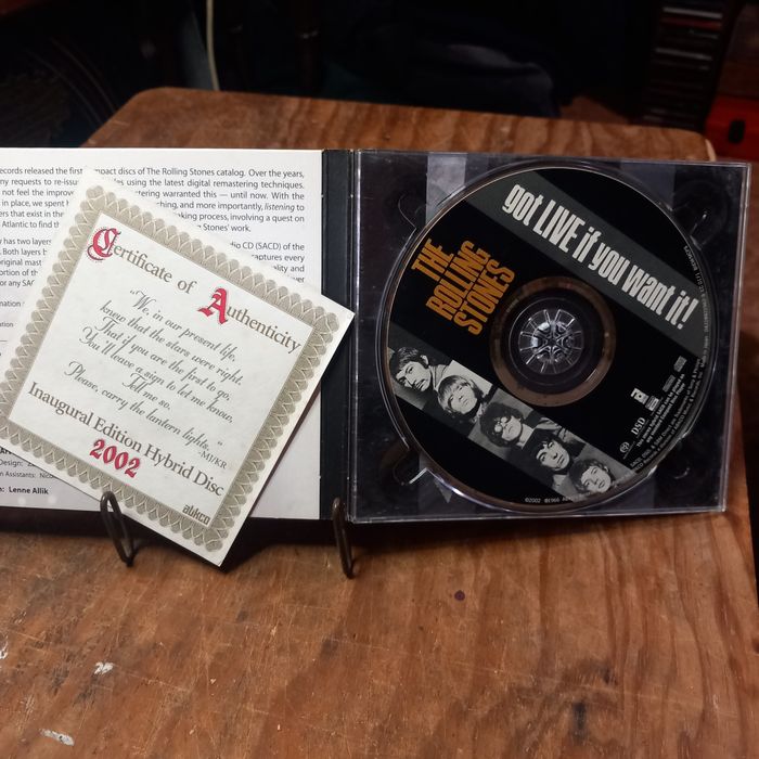 CD Rolling Stones "got live if you want it"