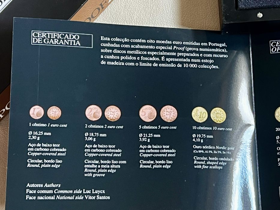 Série Proof 2006 INCM – 8 Moedas Euro – Caixa Original + Certificado