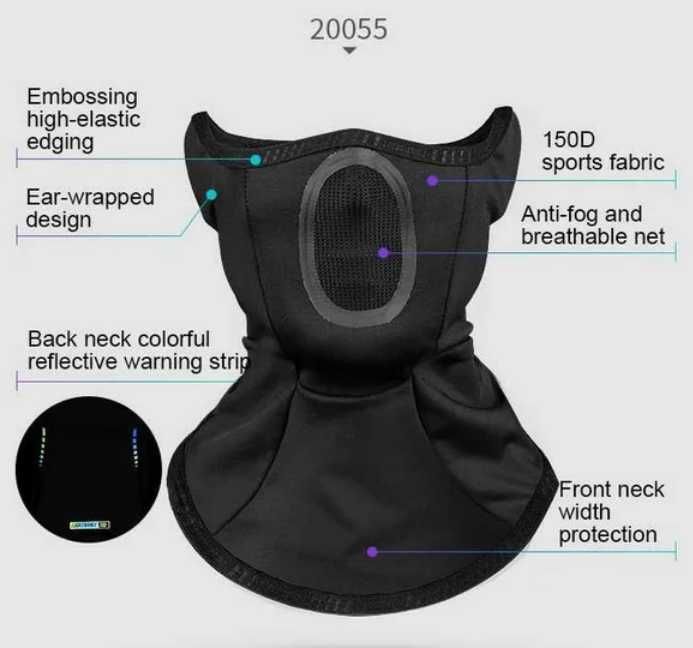 Баф маска CoolChange 20055 Термо дышащая теплая и ветрозащитная