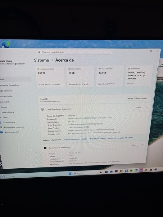 Pc gamer i9, rx6750 32ram
