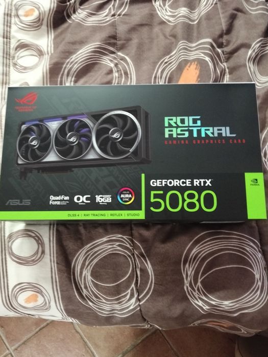 RTX 5080 16GB asus ROG astral OC - nova