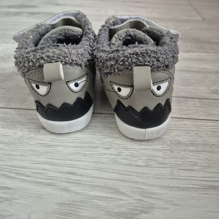 Ocieplane trampki buty na rzepy za kostkę dla chlopca, r 24