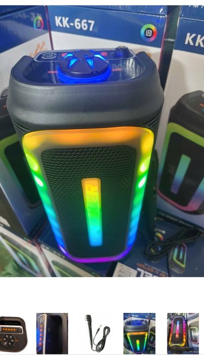 Głośnik Bluetooth z Mikrofonem Karaoke  Radio FM USB Mp3