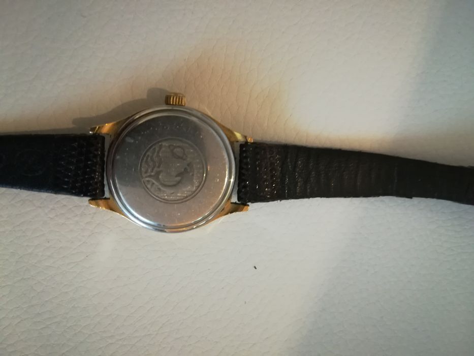 Zegarek Enicar Quartz pozlacany