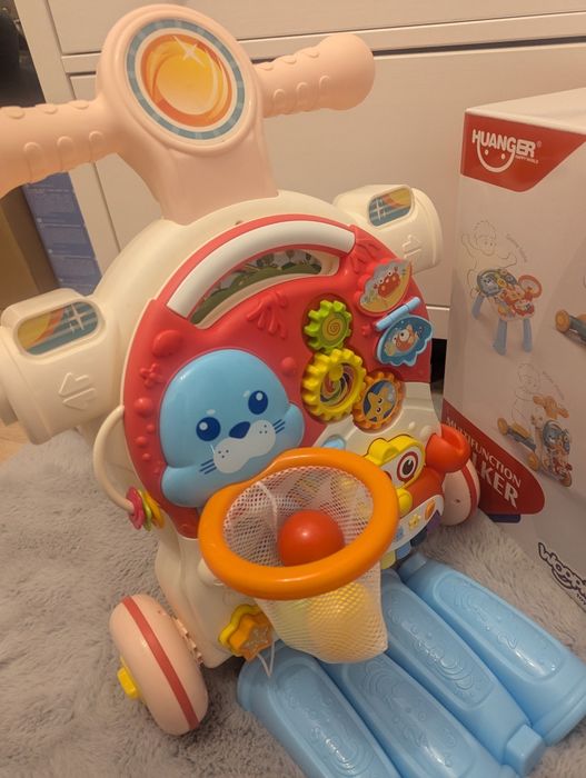 Zabawka 4w1 pchacz, jeździk, rowerek i stolik