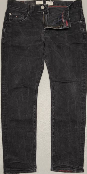Wr) TOMMY HILFIGER Denton Strech oryginalne spodnie jeansowe Roz.33/30