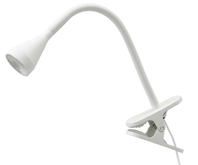 Luminária IKEA NÄVLINGE_ Projetos c/ mola LED, branco
