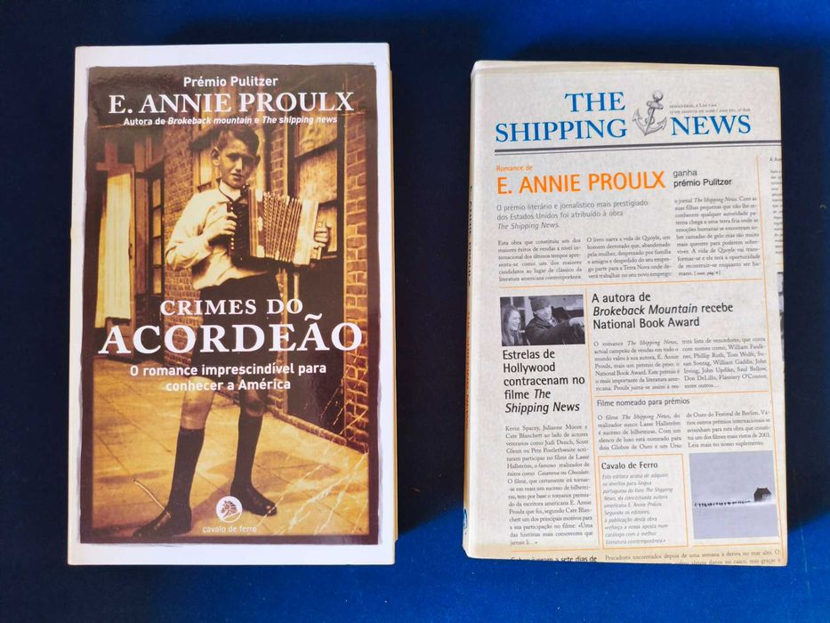 Lote 2 Livros E. Annie Proulx (Prémio Pulitzer) - Cavalo de Ferro