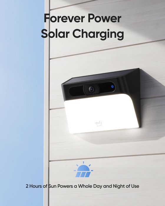 eufy solar wall light cam s120