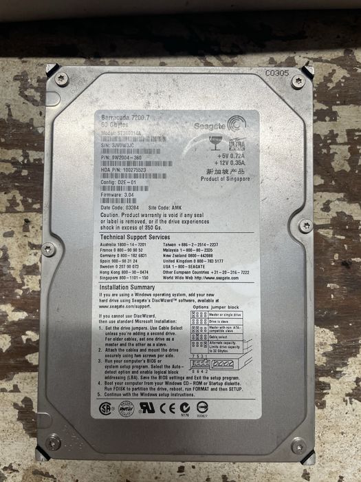 vendo hdd 60gb antigo