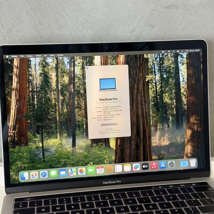 MacBook Pro 13” 2018 | 256GB | 143 cykle | Sklep/Gwarancja Faktura