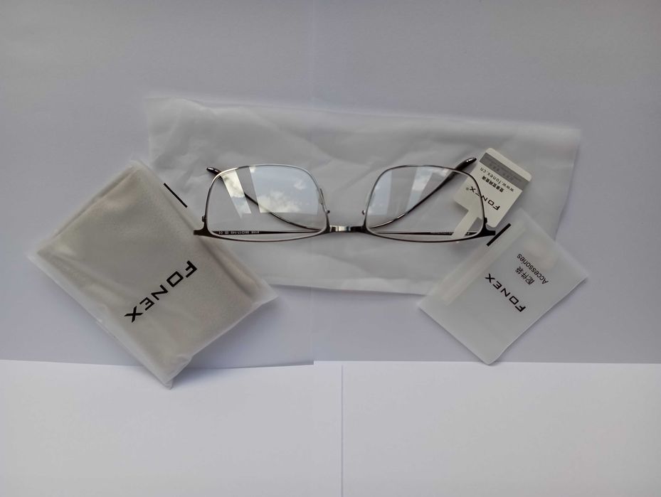 FONEX Titanium Alloy Glasses Frame  Square Eyeglasses Frames