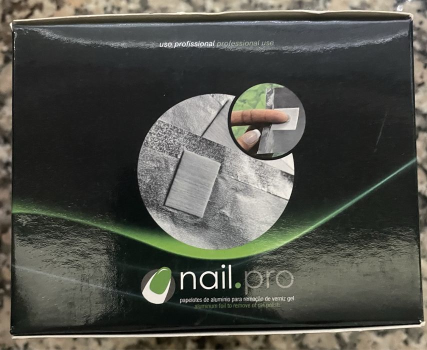 Papelotes de Alumínio para remoção de verniz gel - Nail.pro