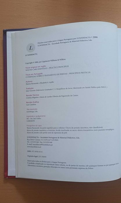 Livro O Essencial sobre o Tratamento de Feridas