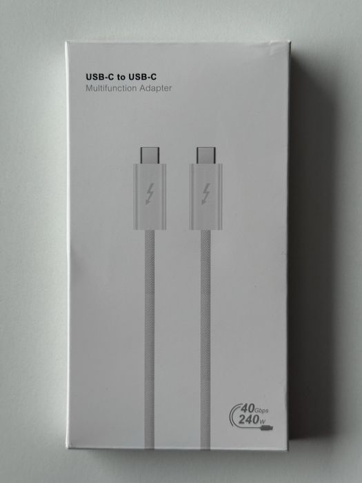 Przewód, kabel USB 4.0 240W PD Thunderbolt 4 180cm