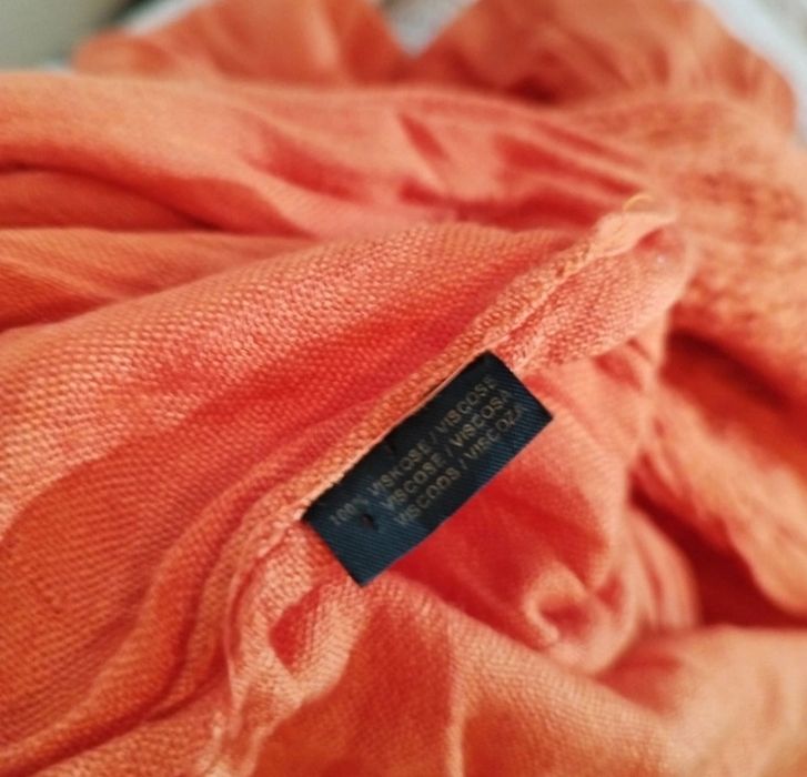 Pomarańczowy Szal/chusta 
Wymia