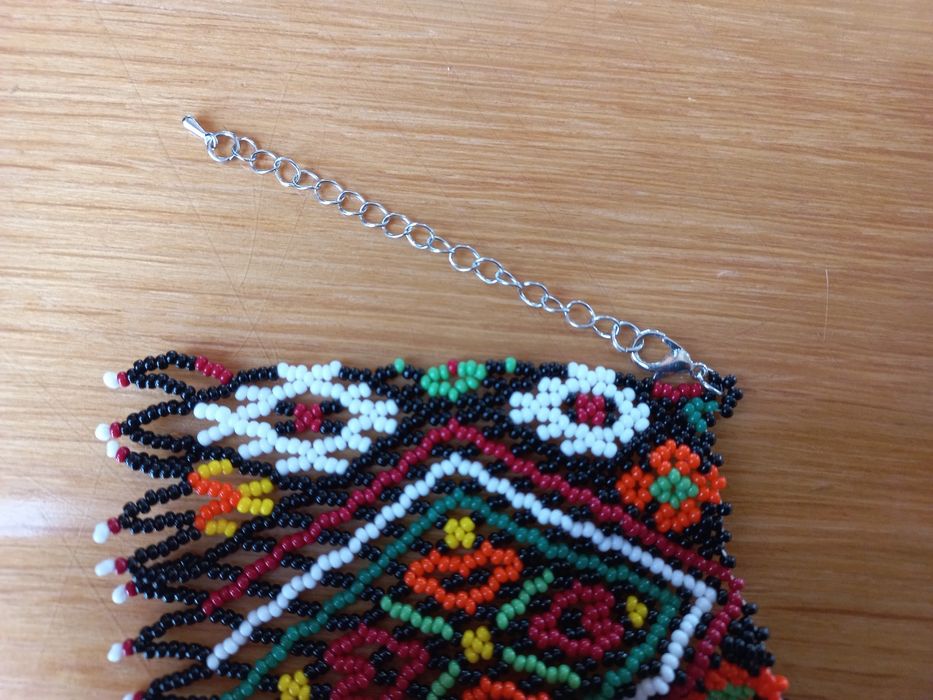 Традиційна українська силянка з бісеру до вишиванки, намисто, кольє