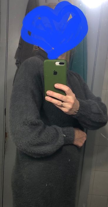 Красивое теплое пушистые платье