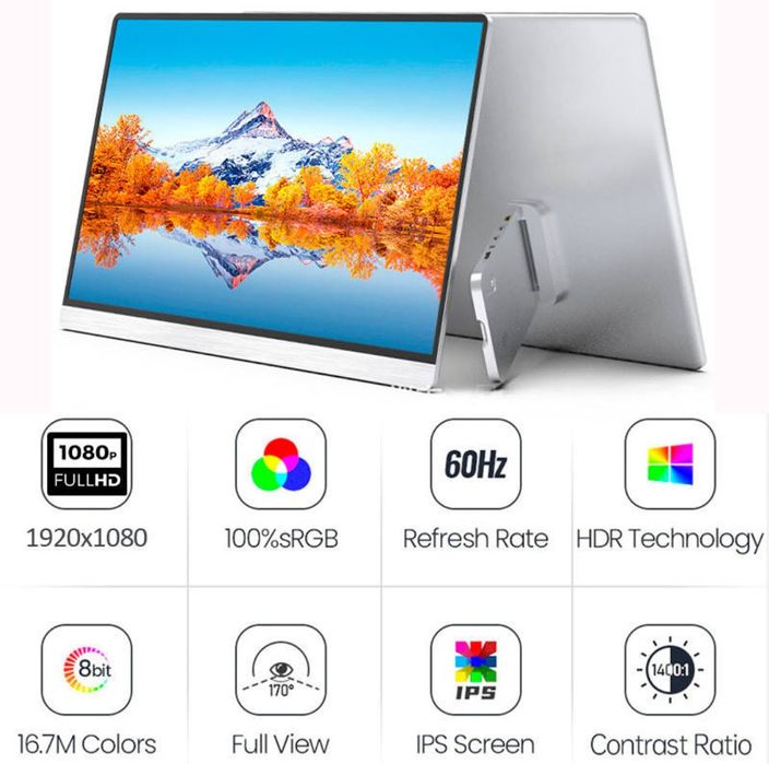 Монітор портативний 161FCJ / 16.1'' / IPS / 1920x1080 / Type-C / HDMI