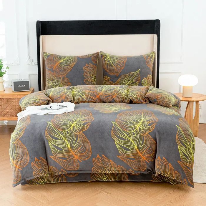 Komplet pościeli polarowej Miś 160-200+2x70x80