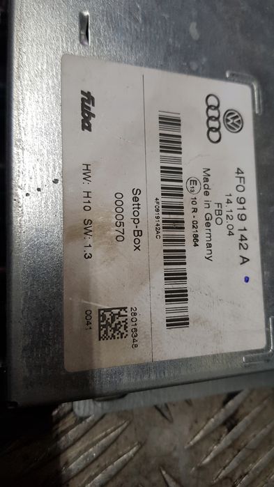 Audi A8 D3 A6 C6 Q7 Tuner Moduł Tv 4F0919142A 4E0919146C