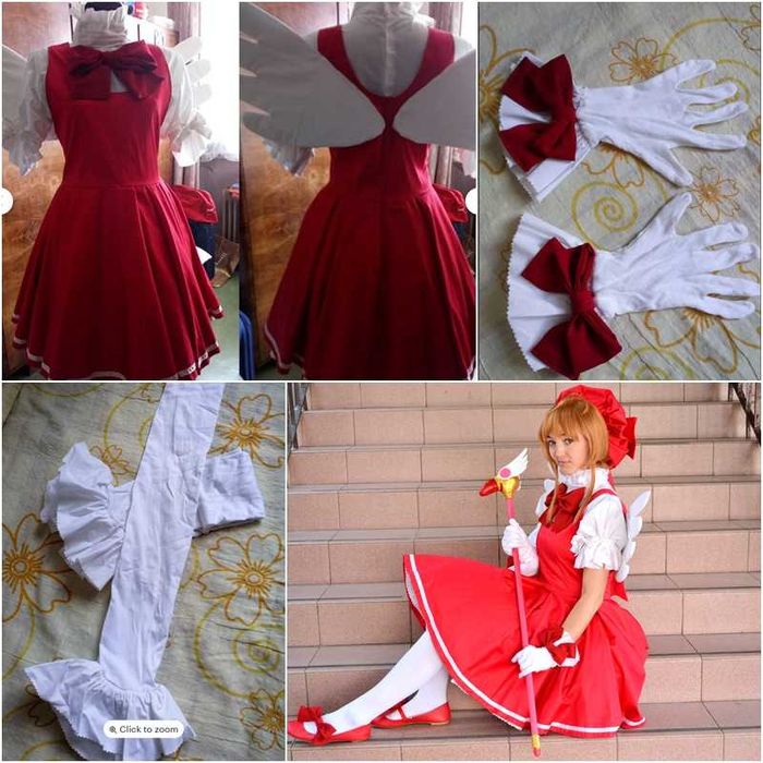 Sakura Kinomoto Card Captor Cosplay
