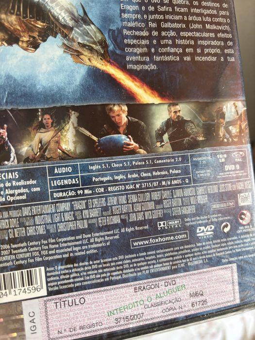 Filme Eragon em DVD