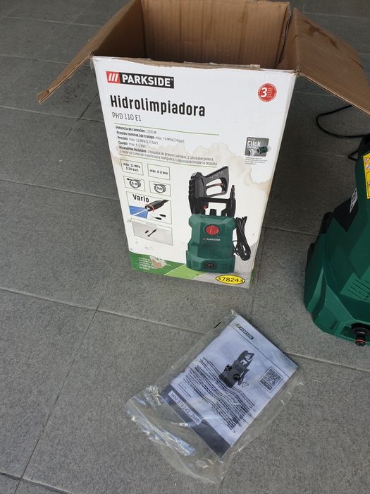 Máquina lavagem pressão Parkside como nova