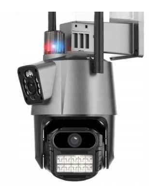 Kamera IP 8MP Dual Lens 2 obiektywy ULTRAHD WIFI PTZ  MONITORING ‼️ podgląd na telefonie na Działkę na Budowę ‼️