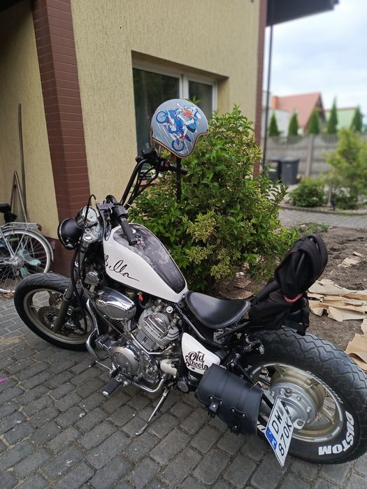 Kask motocyklowy old school z atestem oryginalne malowanie