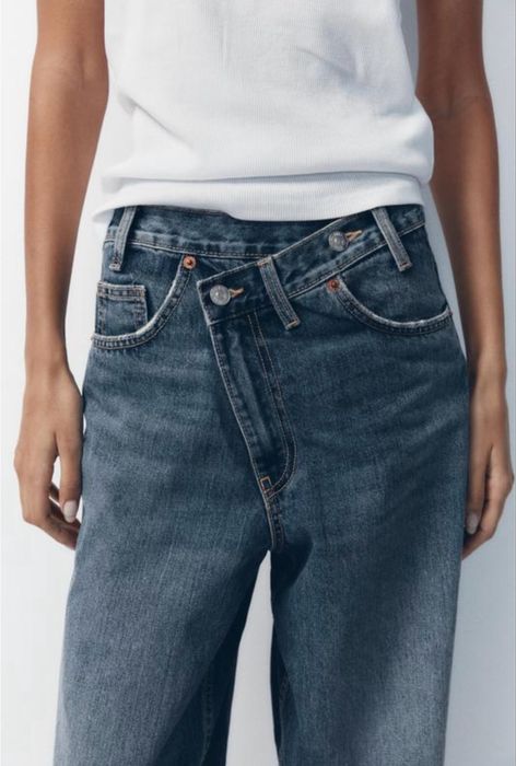 Джинси Zara з перехрещеною талією