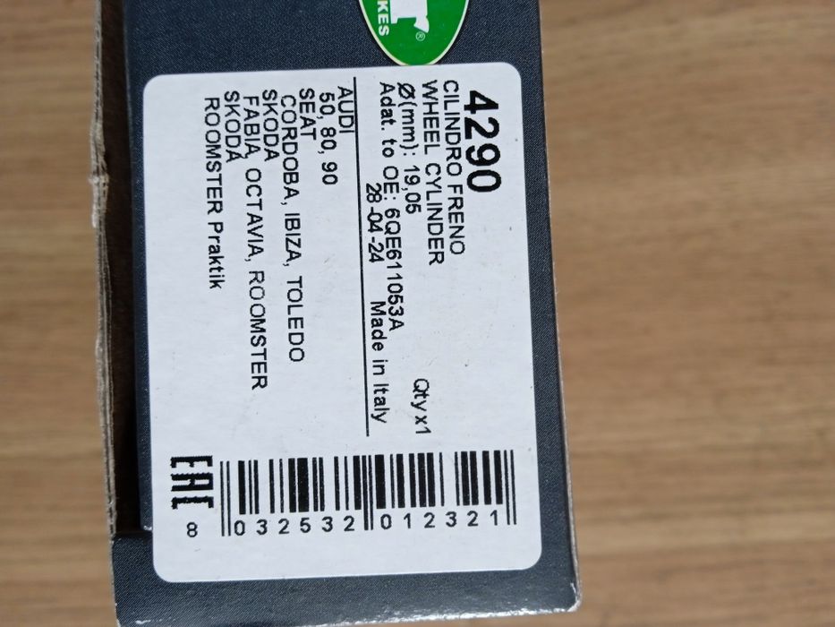 Lpr BRAKES 4290 SKODA Fabia, Oktavia, Roomster.Seat Cordoba, Ibiza, To