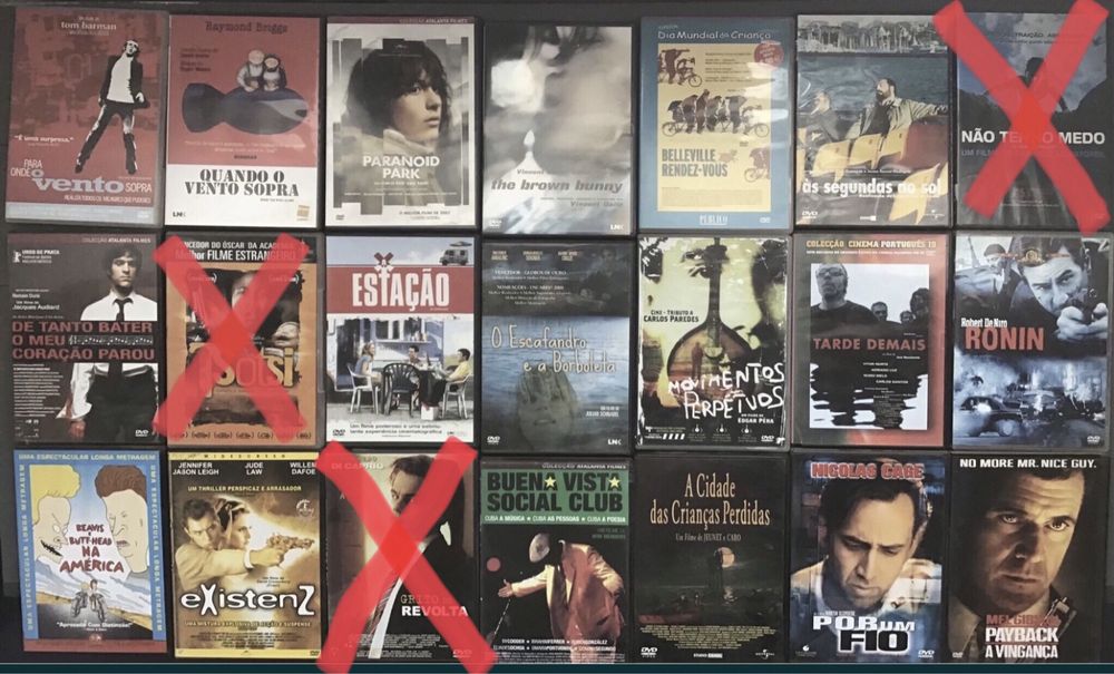 Grande lote de cinema indie, alternativo, europeu, premiado, etc