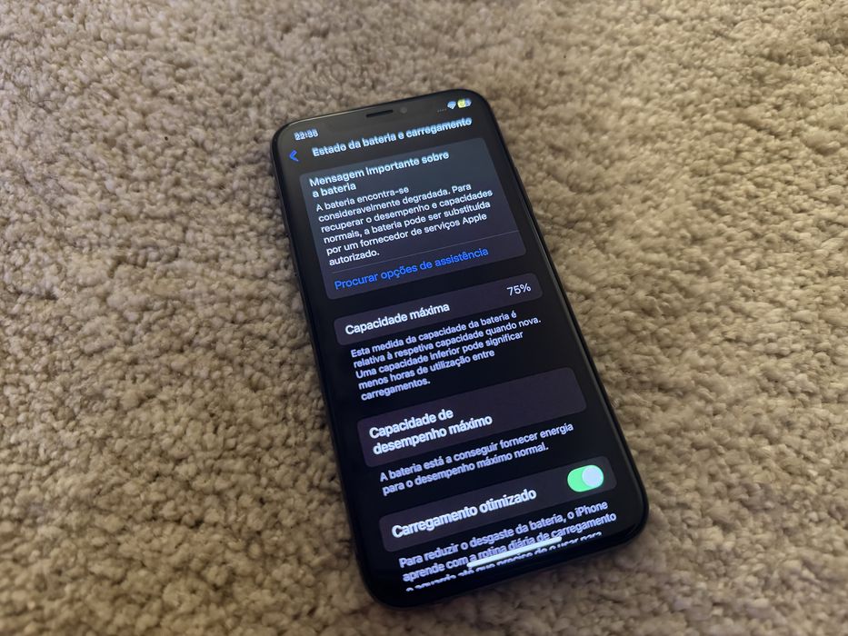 IPhone XS | 256GB | Preto | Desbloqueado (inclui capa proteção 360°)