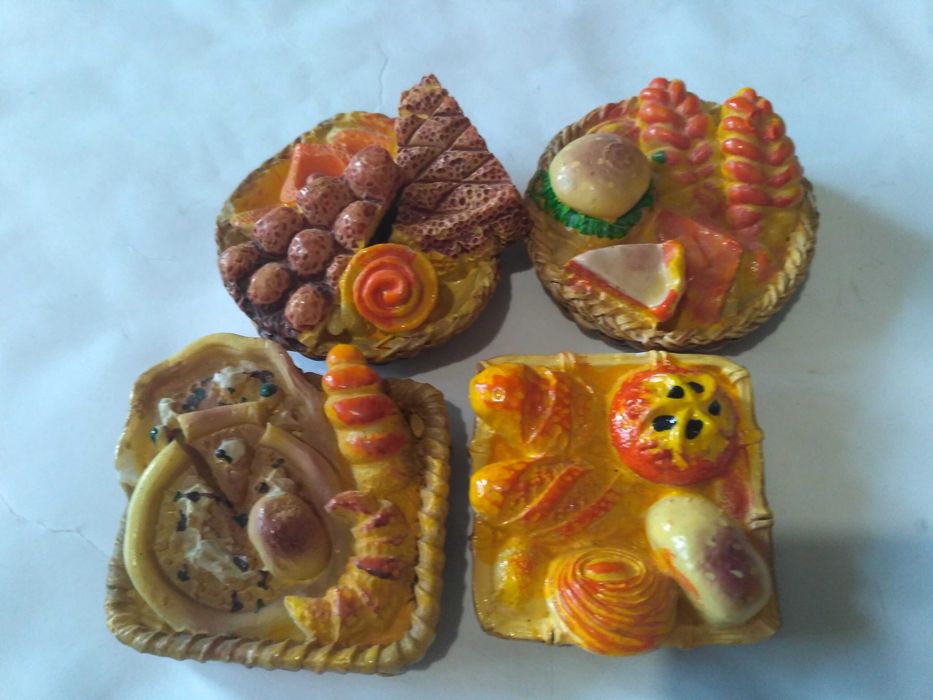 хлеб миниатюра выпечка булочка пицца магнит мини еда гамбургер батон