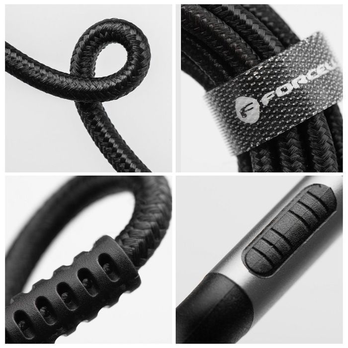 Kabel USB A do Lightning Forcell F-Energy 2,4A 12W Cafule 3 m C257