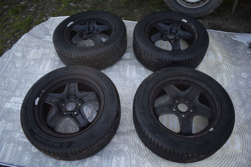 4X felgi opony kołpak 17" 225/55r17 5x120. 7J OPEL INSIGNIA oryginał