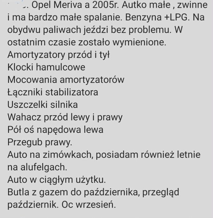 Opel Meriva 1.4 LPG