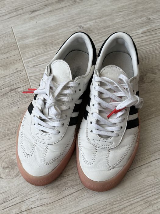 Шкіряні Adidas Samba на платформі