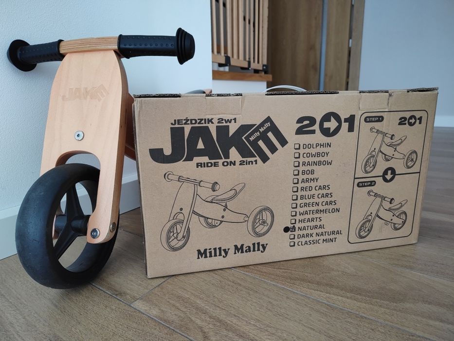 Rowerek biegowy Milly Mally JAKE Natural