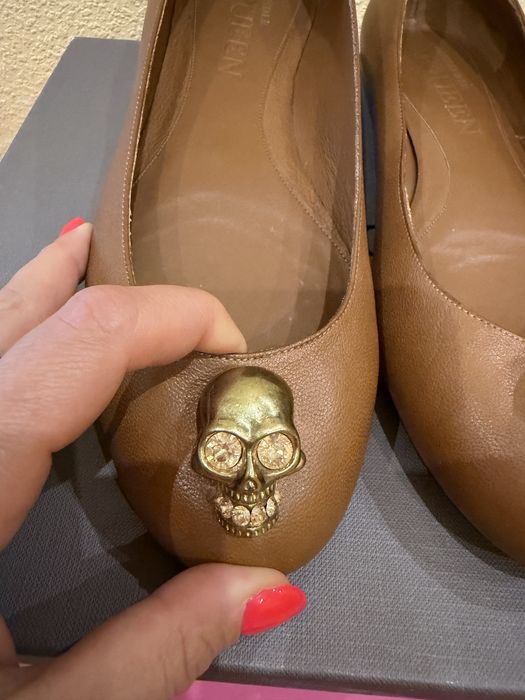 Шкіряні балетки Alexander McQueen